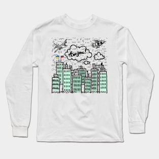 Doodle - Ukraine Russia at Peace Long Sleeve T-Shirt